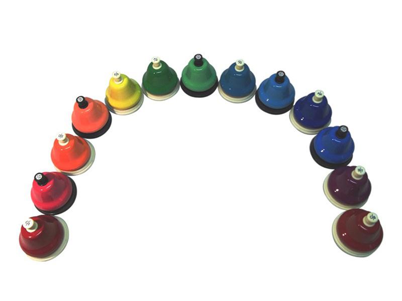 Zvončki intonacijski Fuzeau alt kromatični 13 tonov c2 - c3 z gumbom