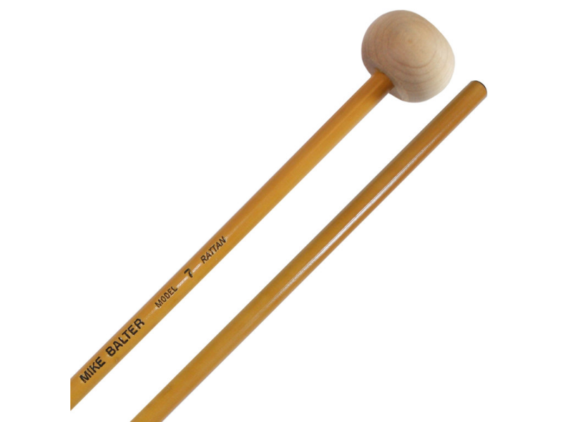 Palice za ksilofon Mike Balter 7R Unwound Maple Wood Hard rattan par B7R