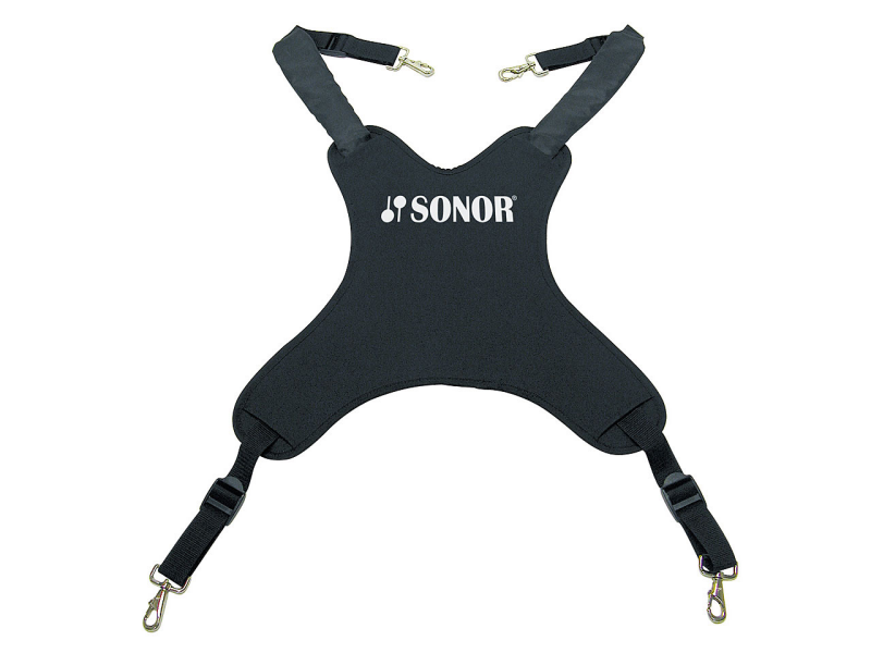 Sonor pas za pohodni bas boben  PG 6561 Power Strap, black, for Bass Drum, size S - M,90456101