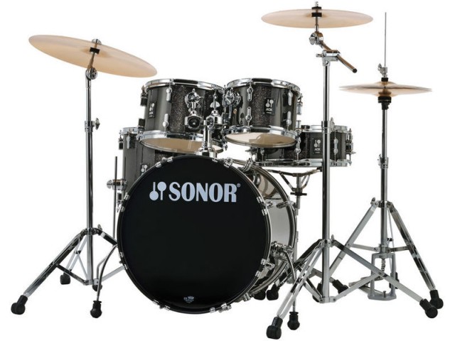 Komplet/Set akustičnih bobnov Sonor  AQX Studio Set BMS - Black Midnight Sparkle