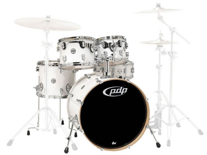 Bobni PDP by DW CM5 Concept Maple Pearlescent white 5 delni set20