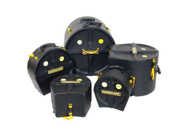 Kovčki za bobne Hardcase Set Jazz 10,12,14,14, 18 HJAZZ Black standard