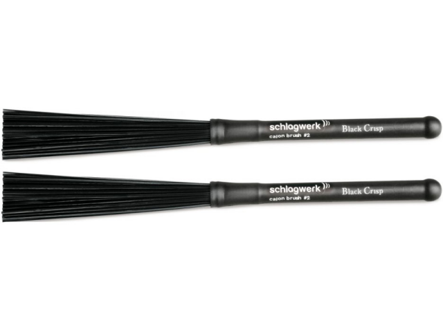 Metlice Schlagwerk BRC02 Black Crisp Cajon Brush
